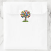 OSTEREI-BAUM QUADRATISCHER AUFKLEBER (Tasche)