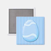 Osterei (Blau) Magnet (Vorderseite/Rückseite)