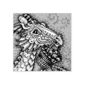 OSTEREI-DRAGON, FANTASIE RUBBER-BRIEFMARKE GUMMISTEMPEL (Prägung)