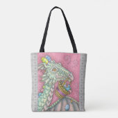 OSTEREI-DRAGON SPRING TOTE BAG Medium Grau Tasche (Rückseite)