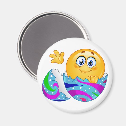 Osterei Emoji Magnet (Vorderseite/Rückseite)