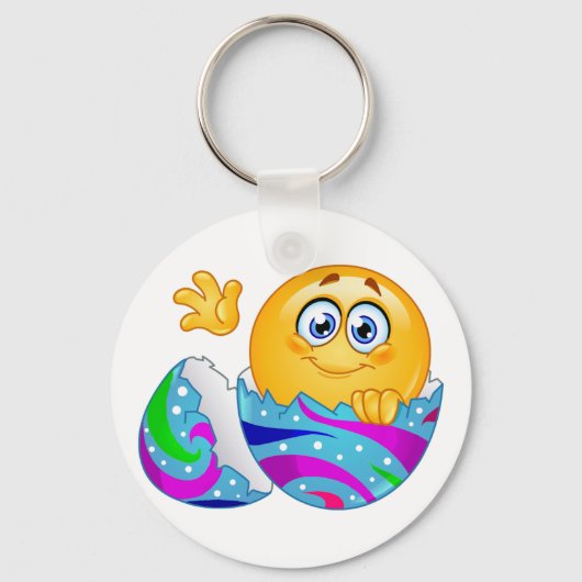 Osterei Emoji Schlüsselanhänger (Vorderseite)