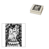 OSTEREI-FAIRE, FANTASY RABBIT RUBBER-BRIEFMARKE GUMMISTEMPEL (Stempel)