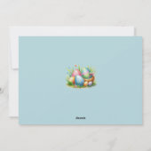 Osterei Feiertagskarte (Rückseite)