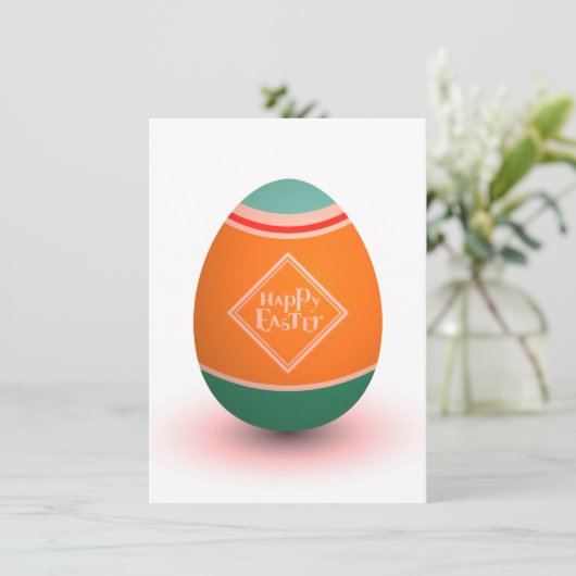 Osterei Feiertagskarte (Stehend Vorderseite)
