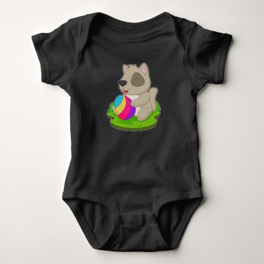 Osterei für Hunde Baby Strampler (Vorderseite)
