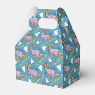 OSTEREI-GIRAFFE & TULPEN GIEBEL GESCHENKBOX Wieder Geschenkschachtel