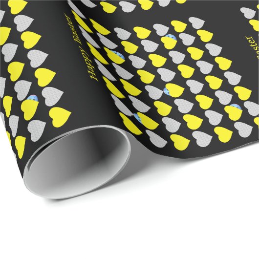 Osterei-Herzen Geschenkpapier (Rolleneckpunkt)