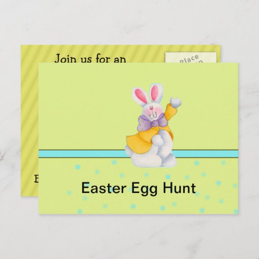 OSTEREI HUNT INVITATION POSTKARTE (Vorne/Hinten)