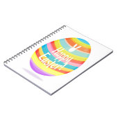 Osterei-Illustration Notizblock (Linke Seite)