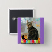 Osterei-Indigo Button (Vorne & Hinten)