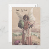 Osterei-Jagd-Engels-versteckende Party Feiertagspostkarte (Vorne/Hinten)