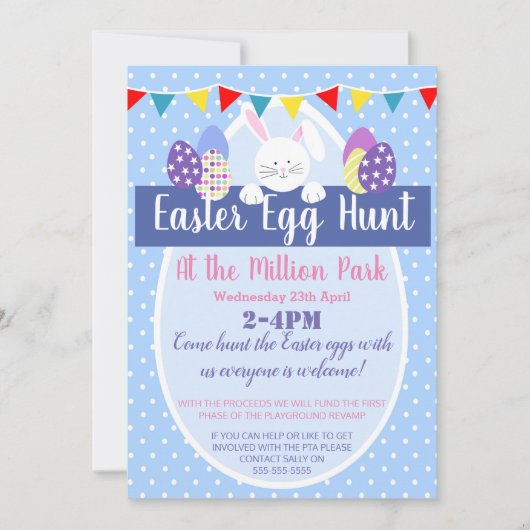 Osterei-Jagdostern-Party LADEN ODER FLYER ein Einladung (Vorderseite)