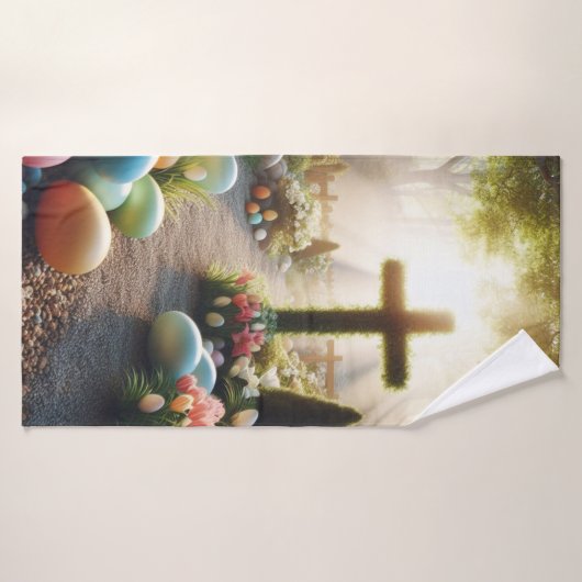 Osterei/Lilly Badehandtuch (Badehandtuch)