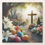 Osterei/Lilly Glasuntersetzer (Vorderseite)