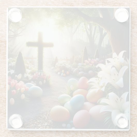 Osterei/Lilly Glasuntersetzer (Rückseite)