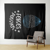 Osterei mit argentinischer Flagge Wandteppich (Beispiel (Horizontal))