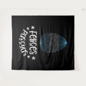 Osterei mit argentinischer Flagge Wandteppich (Vorderseite (Horizontal))
