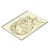 Osterei mit Blumenelementen Notizblock (Linke Seite)