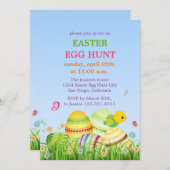 Osterei-Ostern-Party Einladung (Vorne/Hinten)