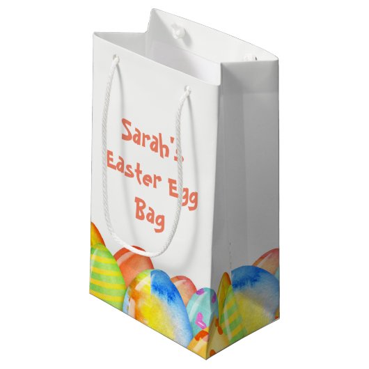 Osterei-Pastell Kleine Geschenktüte (Vorderseite Schrägansicht)