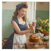 Osterei Pin-Up Küchen Keramikfliese (Vorderseite)