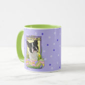 Osterei-Plätzchen - Boston Terrier Tasse (Vorderseite Links)