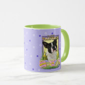 Osterei-Plätzchen - Boston Terrier Tasse (VorderseiteRechts)