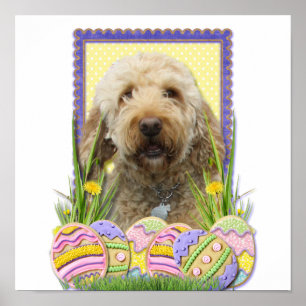 Osterei-Plätzchen - GoldenDoodle Poster