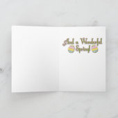 Osterei-Plätzchen - größerer Schweizer Gebirgshund Feiertagskarte (Innenseite)