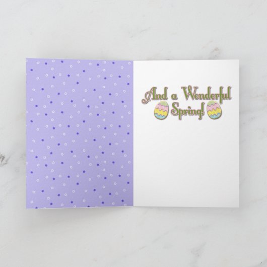 Osterei-Plätzchen - Mops Feiertagskarte (Innenseite)