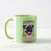 Osterei-Plätzchen - Mops Tasse (Links)