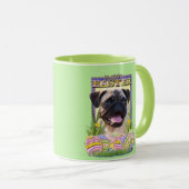 Osterei-Plätzchen - Mops Tasse (VorderseiteRechts)
