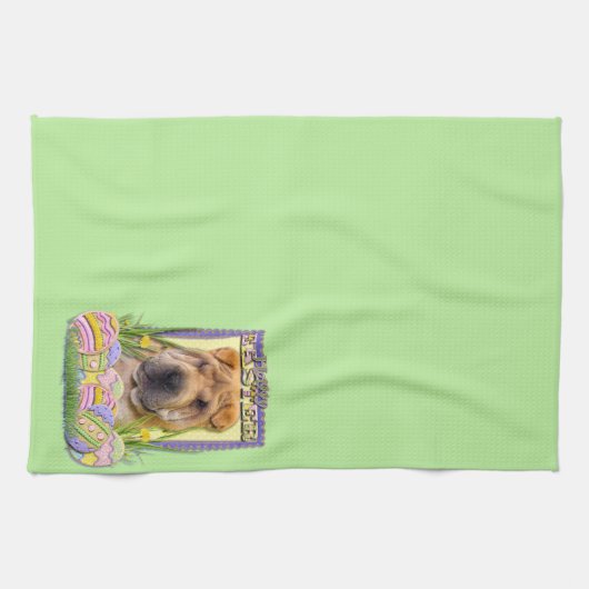 Osterei-Plätzchen - Shar Pei Handtuch (Horizontal)