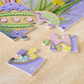 Osterei-Plätzchen - Steinhaufen Terrier Puzzle (Seite)