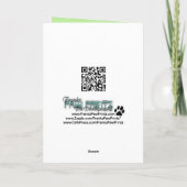 Osterei-Plätzchen - Westhochland Terrier Feiertagskarte (Rückseite)