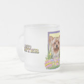 Osterei-Plätzchen - Yorkshire Terrier Mattglastasse (Vorderseite Links)