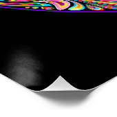 Osterei-Psychedelic-Design Kinder Bio-T-Shirt Poster (Ecke)