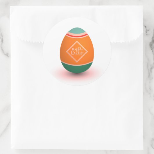 Osterei Runder Aufkleber (Tasche)