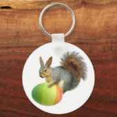 Ostereichhörnchen mit Regenbogeneier Schlüsselanhä Schlüsselanhänger (Vorderseite)