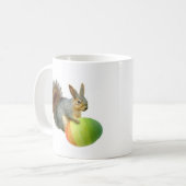 Ostereichhörnchen mit Regenbogeneier-Tasse Kaffeetasse (Vorderseite Links)