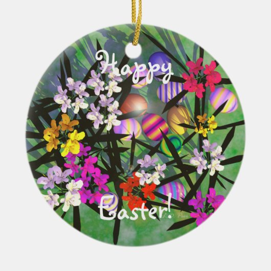 Ostereiegarten Keramikornament (Vorne)