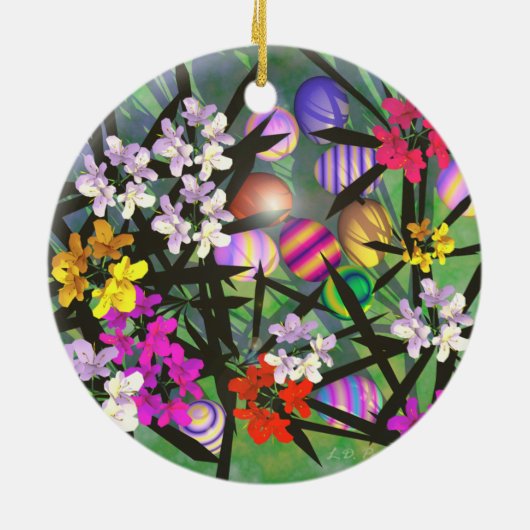 Ostereiegarten Keramikornament (Hinten)