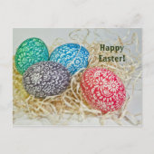 Ostereier 2 Ostern Postkarte (Vorderseite)