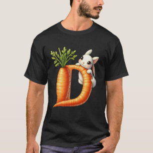 Ostereier Alphabet ABCs Karotte Buchstabe D für Ki T-Shirt