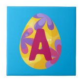 Ostereier Alphabet Letter A Name Initialteam Fliese (Vorderseite)