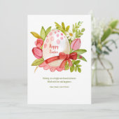 Ostereier Aquarellkarte Feiertagskarte (Stehend Vorderseite)