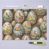 Ostereier Art Decoupage Seidenpapier (Handwerk)