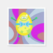 Ostereier auf einem Papier Napkin Serviette (Vorderseite)