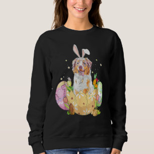 Ostereier Australian Shepherd Bunny Dog Sweatshirt
